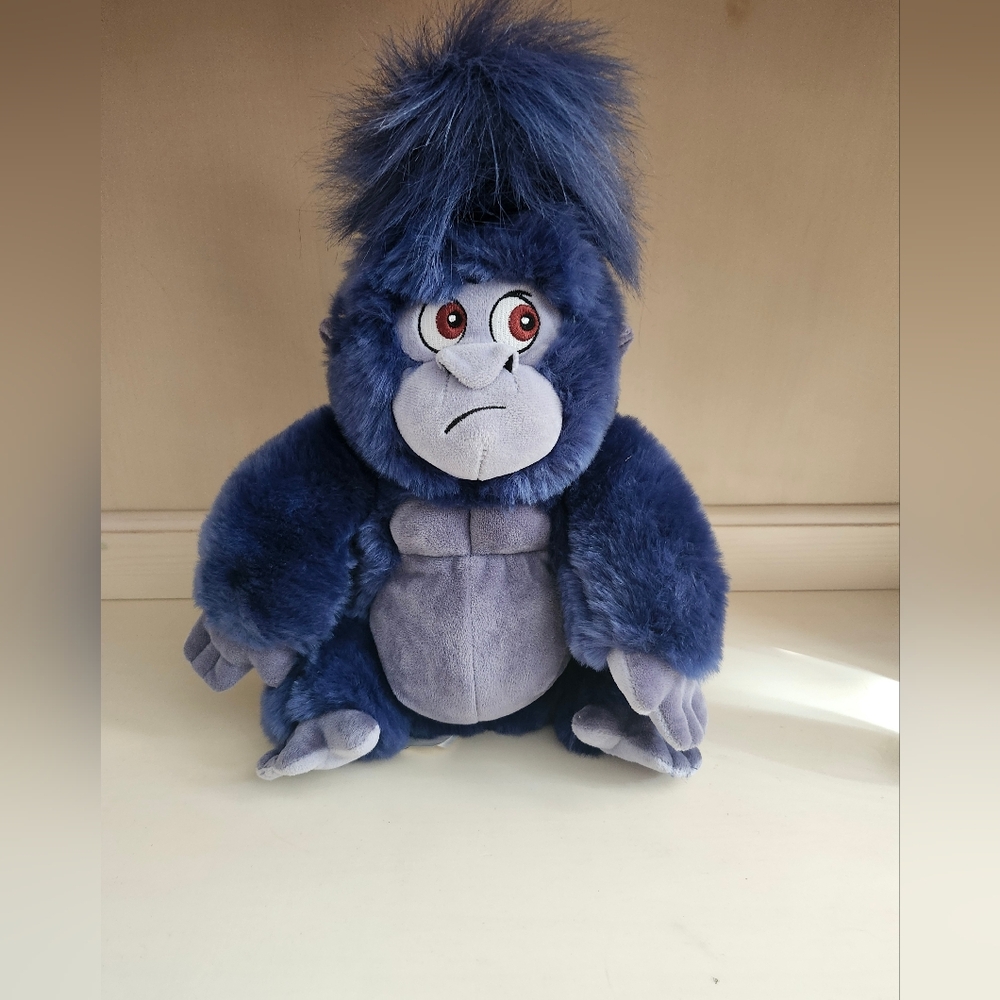 Tarzan Turk Plush Exclusive Disney Store Ape Gorilla Blue 12" Plush, New - Picture 1 of 10